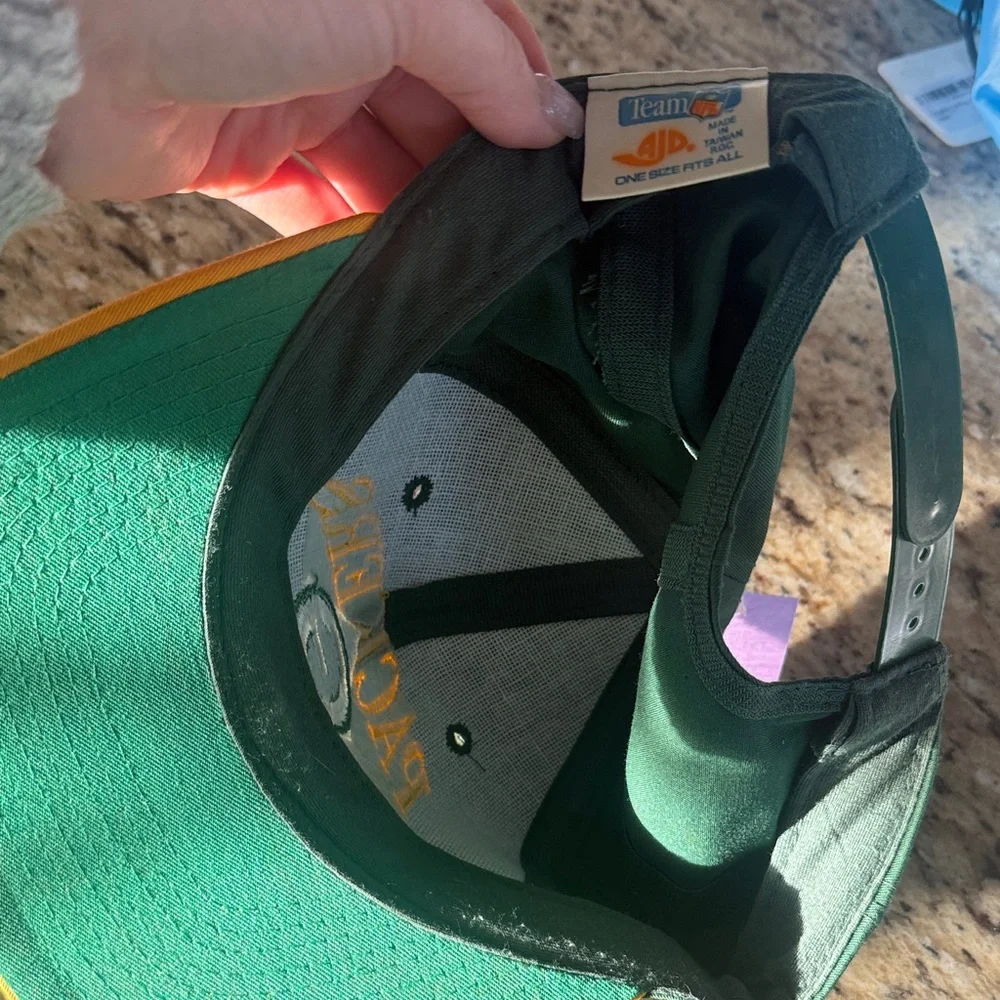 Green Bay Packers Green and Gold Cap signed